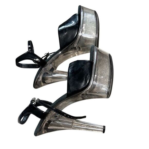 Ellie Shoes W’s 601 Sz 10 Juliet Pole dancing Fitness Platform Y2K  heel acrylic - Picture 5 of 10